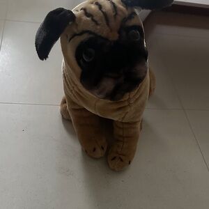 Melissa & Doug Tan and Black Plush Dog